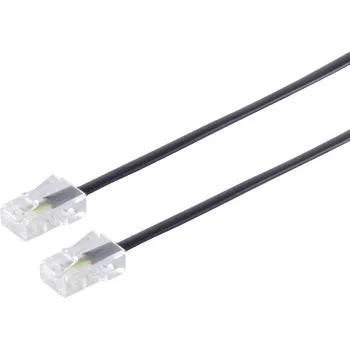 S/CONN 3m RJ45 Negro Transparente ShiverPeaks