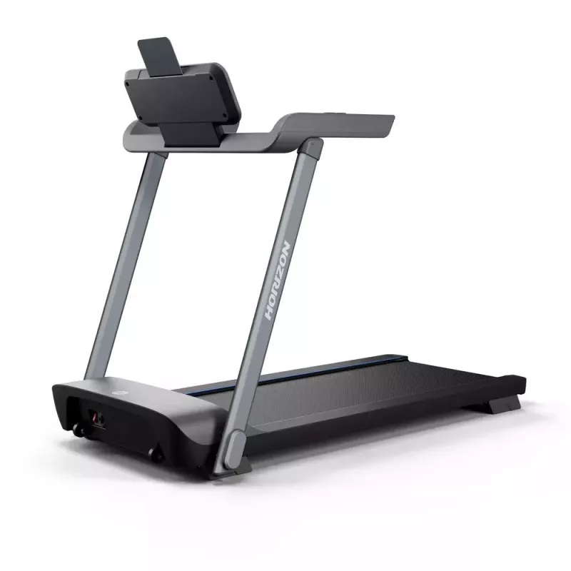 Cinta de correr eléctrica plegable Horizon Fitness Evolve 3.0 — 16 km/h, superficie de carrera 127×51 cm, 12 programas, peso máximo de usuario 113 kg, pantalla LED
