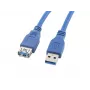 Cable de extensión USB 3.0 AM-AF azul 3M