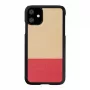 Funda para smartphone man and wood para iPhone 11 — negro, diseño asimétrico