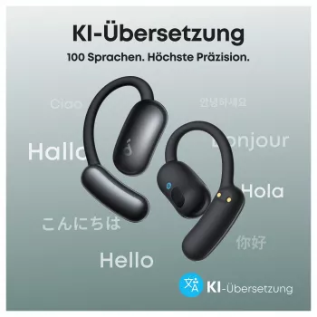 ANKER Soundcore AeroFit 2 AI negro auriculares Open-Ear 35 horas de reproducción IP55 incl. asistente y traducción por IA