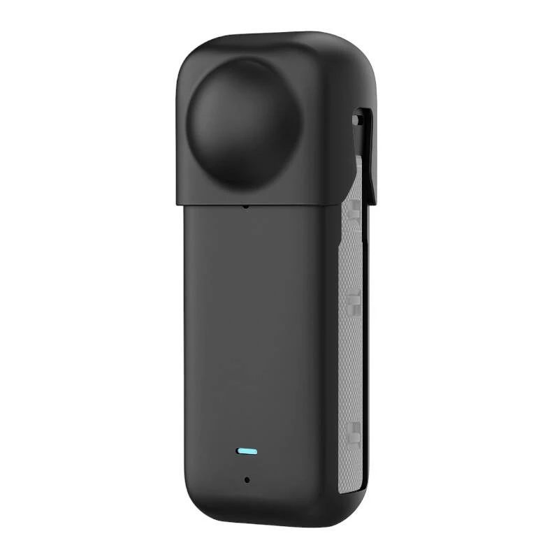 Funda protectora de silicona Puluz para Insta360 X4 — negra, diseño resistente