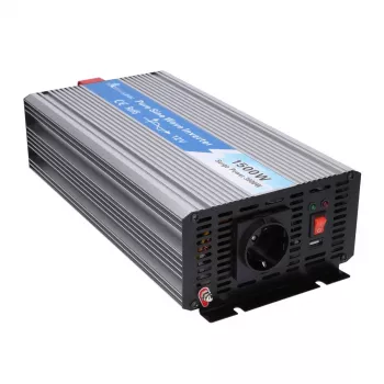 Extralink OPIP-1500W convertidor de tensión de onda sinusoidal pura, de 12 V a 230 V, 1500 W