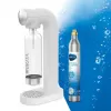 BRITA sodaONE carbonatador de agua con botella PET de 1 L y cilindro de CO2, hasta 60 L por cilindro, blanco