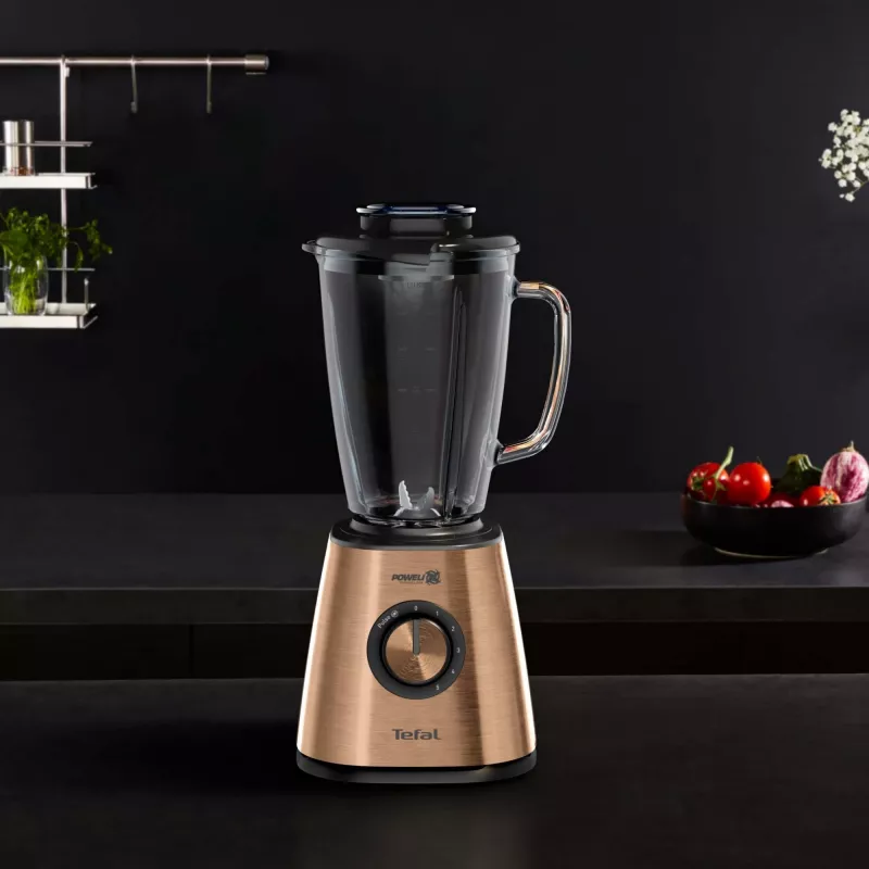 Batidora de vaso Tefal BlendForce BL439G10 — 800 W, jarra de cristal de 1,75 L, trituradora de hielo