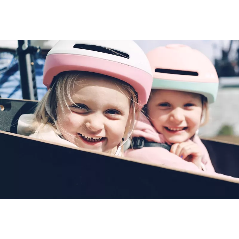 Casco de bicicleta HJC GLEO MT gris rosa — casco ligero y ajustable para niños y jóvenes