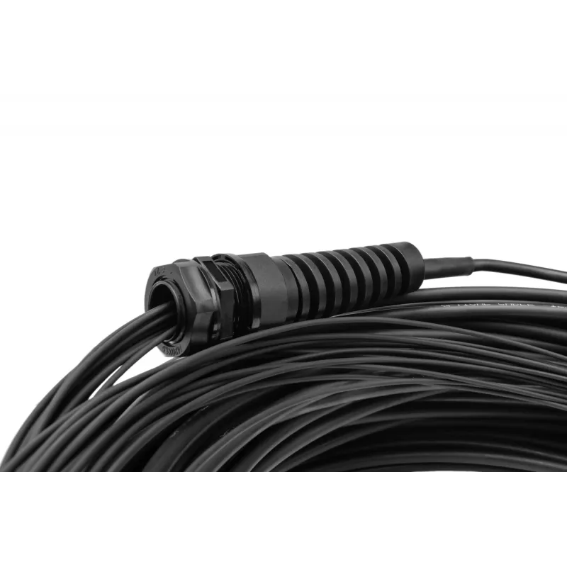 Cable breakout universal de fibra óptica preensamblado Digitus OM4 8 fibras LC/UPC 75 m
