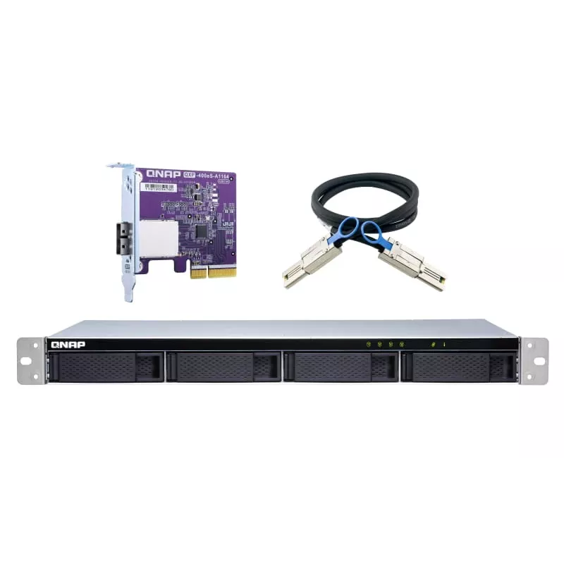 QNAP TL-R400S - Conjunto de discos - 4 bahías (SATA-600) - SATA 6Gb/s (externo) - Rack - montaje integrado - 1U