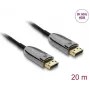 Cable óptico activo DELOCK DisplayPort 2.1 8K 60Hz 40Gbps, 20 m