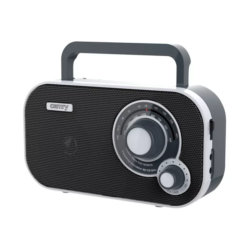 Camry CR 1140b radio portátil, AM/FM, analógica, negro/gris