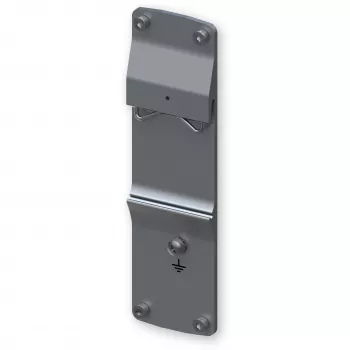 Kit de montaje TELTONIKA PR5MEC24 — aluminio y acero inoxidable, acabado plateado