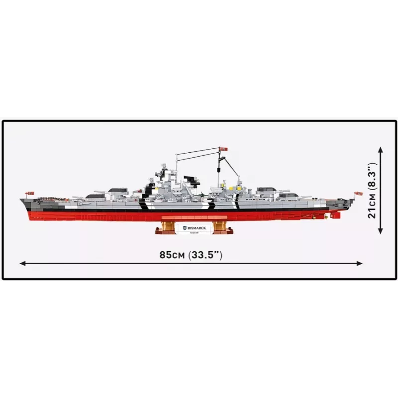 Set de construcción Cobi acorazado Bismarck modelo con 3204 piezas - Cobi CO BI-4860