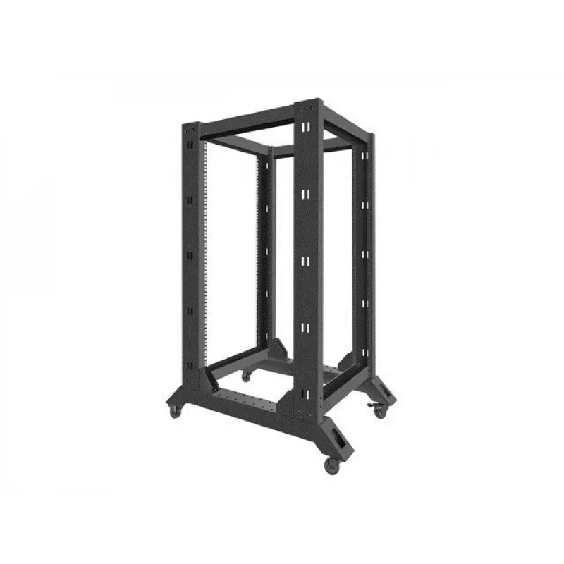 Rack de pie LANBERG OR01-6822-B 22U, 600 mm ancho x 800 mm fondo, negro, capacidad de carga 600 kg