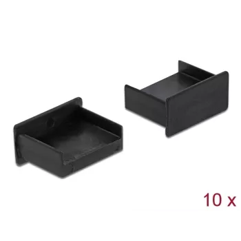 Tapa antipolvo para conector hembra USB Type-A DeLOCK 64102 negra 10 uds.