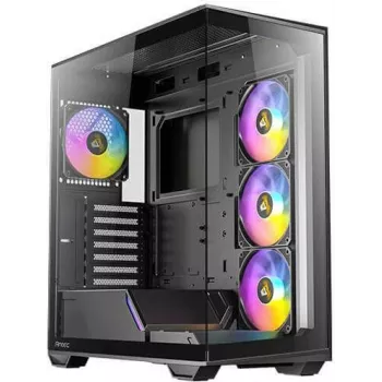 Antec Constellation Series C3 ARGB - Semitorre - ATX - Panel lateral con ventana (cristal templado) - sin fuente de alimentación - negro - USB/Audio (0-7