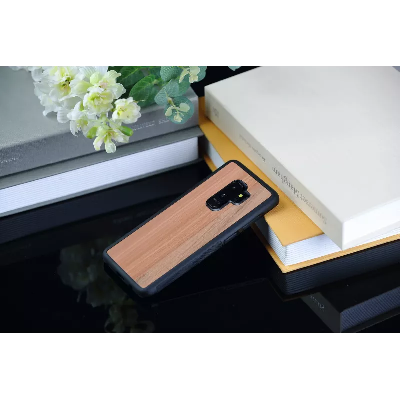 Funda para smartphone Man and Wood para Samsung Galaxy S9 Plus — Cappuccino negro