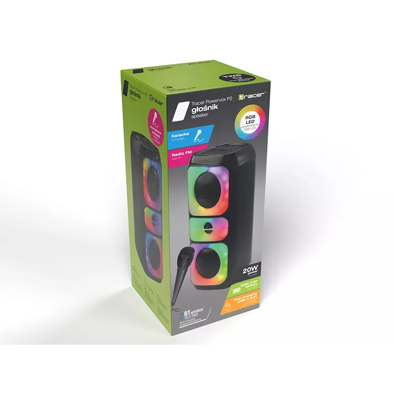Auriculares Bluetooth TRACER Tracer Powervox P2 TWS, True Wireless Stereo, modelo TRAGLO47688