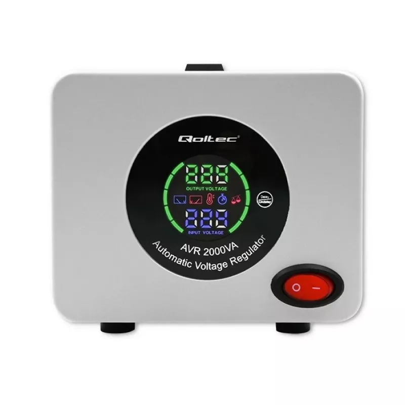 Qoltec 50724 Estabilizador automático de tensión AVR 2000VA