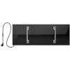 AENO Premium Eco Smart Heater, 700 W, vidrio templado, calefacción infrarroja + convección, pantalla LED, tipo de enchufe: Europa (tipo E/F), NEGRO