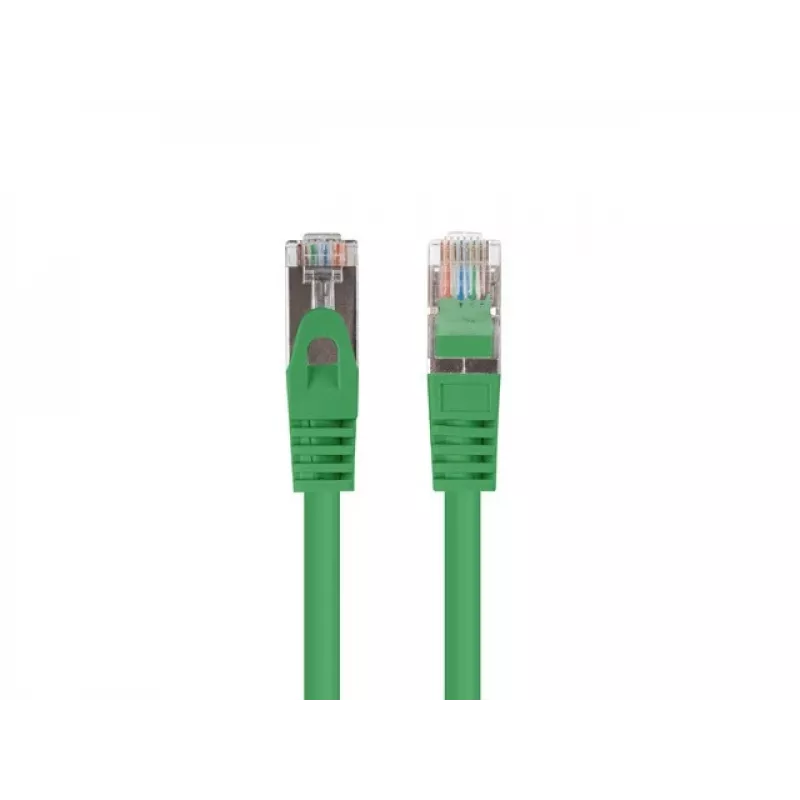 Lanberg PCF6-20CC-0100-G Cable de conexión Cat.6 F/UTP, paquete de 10, 1 m, Verde