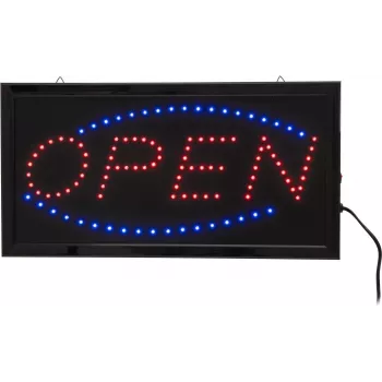 Cartel LED EUROLITE OPEN 80500303 – cartel Open iluminado, diseño clásico