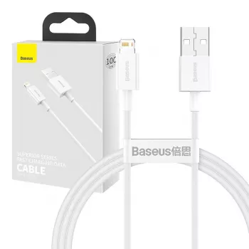 Baseus CALYS-A02 Cable para móvil blanco 1 m USB A Lightning
