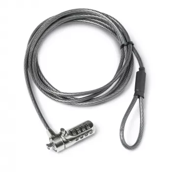 Candado de combinación DICOTA Stand-alone Notebook Security Pro negro acero inoxidable