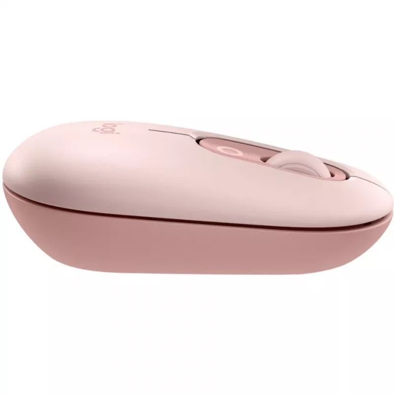 Logitech POP Icon Combo - Conjunto de teclado y ratón - Inalámbrico - Bluetooth LE - QWERTY - US International - rosé, Off-White (920-013142)