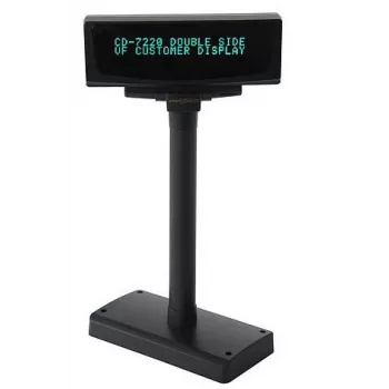 Visualizador de cliente Partner Tech CD-7220 — soporte de visualizador, modelo 35722027, pantalla LED de una línea