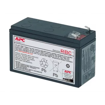 APC cartucho de batería de repuesto APCRBC106 (OEM), plomo-ácido (VRLA), 1 ud., negro, RoHS, 2,5 kg, 102 mm
