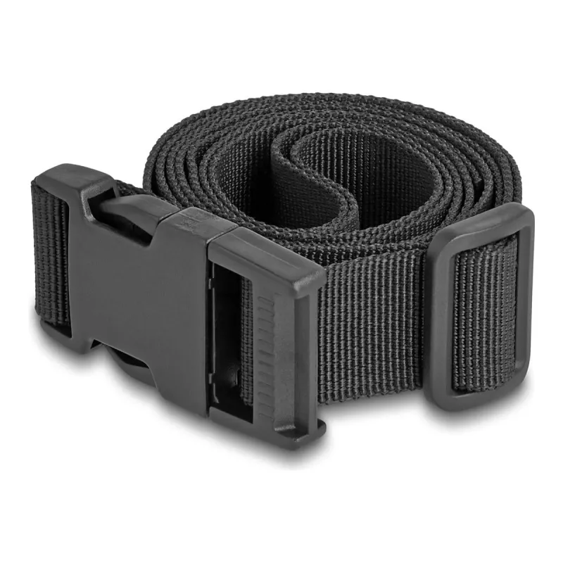 Correa ajustable para maleta DeLOCK 1,5 m negra 2 uds.