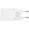 Cargador de dispositivo móvil de interior AC 4smarts 541509 — 100–240V, USB-A + USB-C, cable de 1,5 m, carga rápida, blanco