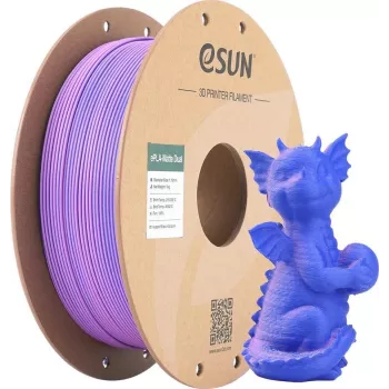 PLA MATTE DUAL 1,75 mm LILA-AZUL 1 kg ESUN 3D-FILAMENT (PLA-MTD175B-UZ1P1)