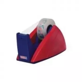 Tesa Easy Cut Dispensador de cinta de sobremesa, rojo/azul, vacío