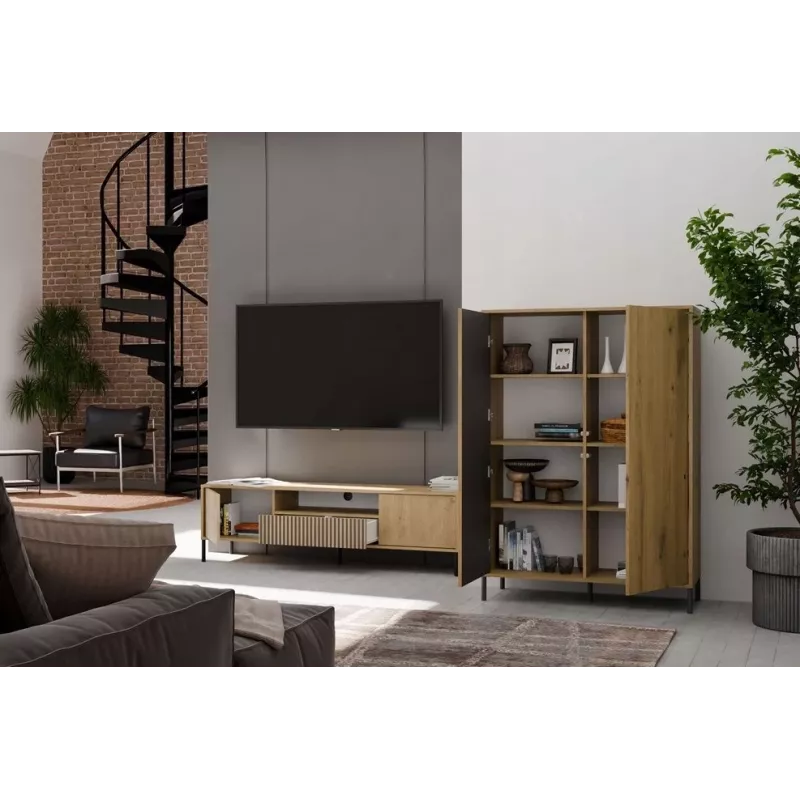 RTV KAMARO 160 esbelto/GŁ roble Artisan