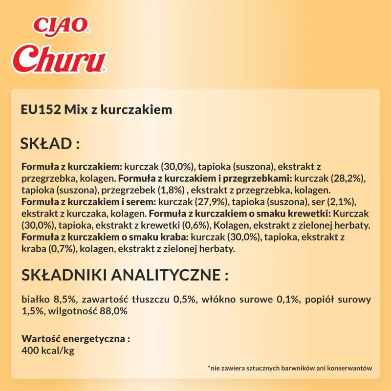 INABA Churu Varieties Chicken - premio para gatos - 50 x 14g