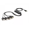 DeLock adaptador USB2.0 > 4 x serie - adaptador serie - USB - RS-232 x 4 (61887)