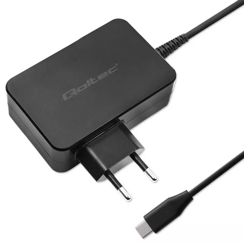 Fuente de alimentación GaN QOLTEC 52387 90W 1x USB‑C 5–20V