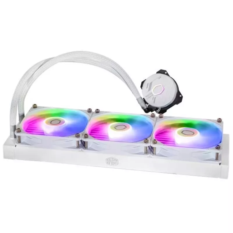 Kit de Refrigeración Líquida Cooler Master MasterLiquid 360L Core ARGB Blanco Ventilador 12 cm