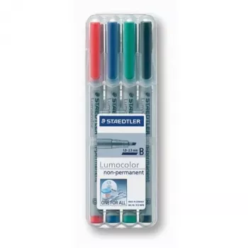 Rotulador Staedtler 312 WP4 Negro Azul Marrón Verde Naranja Rojo Violeta Amarillo