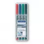 Rotulador Staedtler 312 WP4 Negro Azul Marrón Verde Naranja Rojo Violeta Amarillo