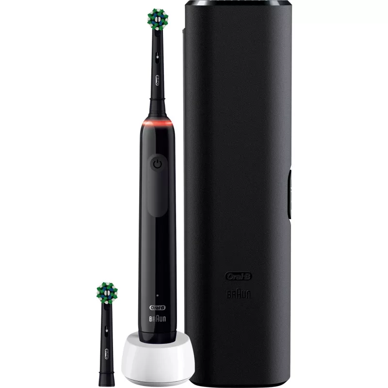 Cepillo de dientes eléctrico rotatorio Oral-B Pro 3 3500 para adultos Negro
