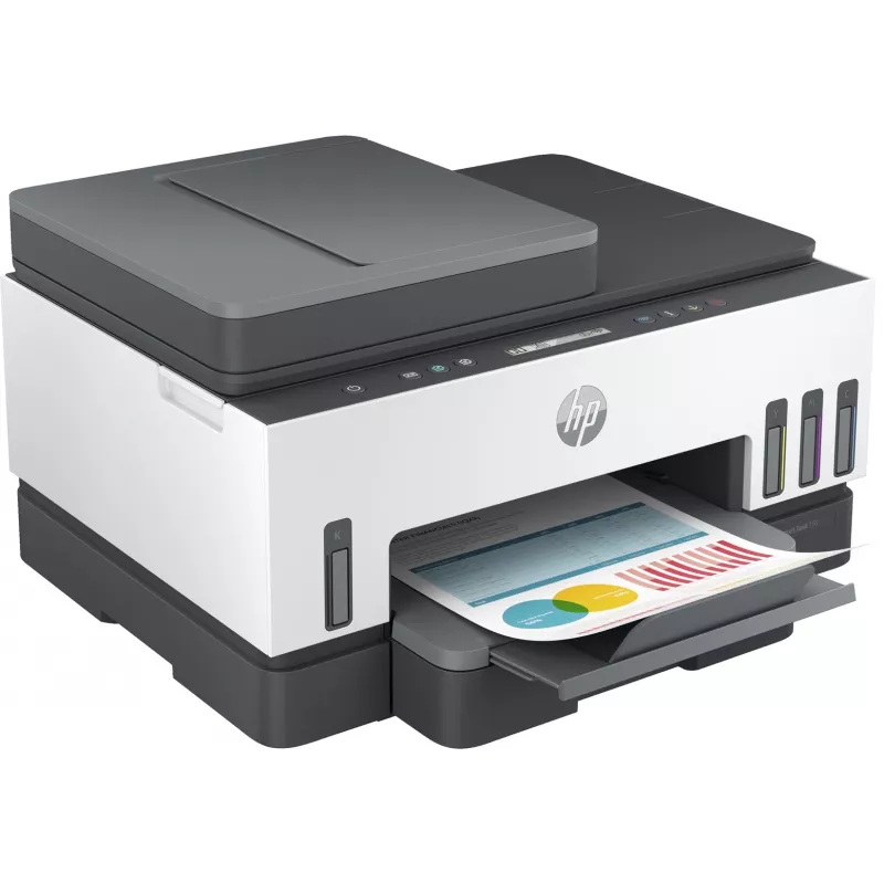 HP Smart Tank 750 impresora multifunción, depósito de tinta, color, WLAN, Smart App, dúplex, ADF, alimentador automático de documentos
