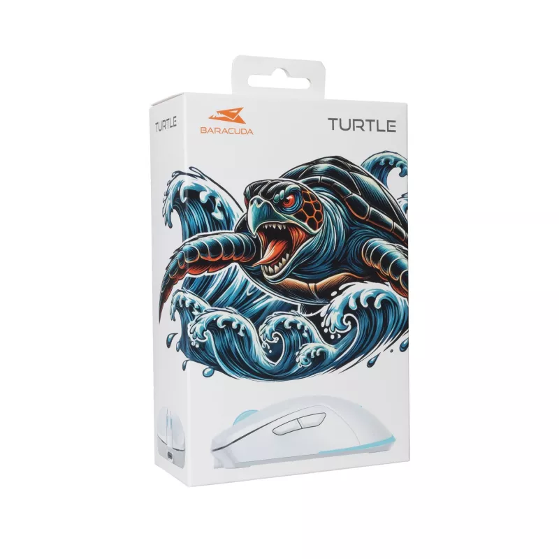 Ratón Baracuda BGM-122 Turtle blanco TURTLE-W