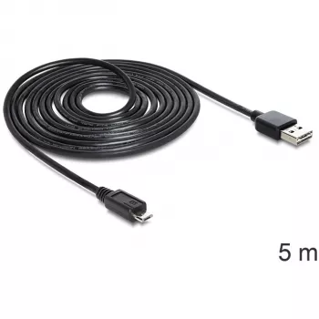 Cable EASY-USB 2.0-A a Micro-B DeLOCK 5m