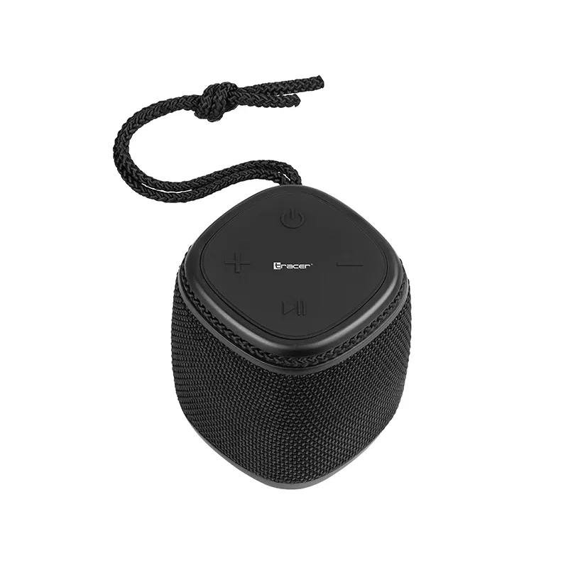 Altavoz estéreo portátil TRACER Splash S (Bluetooth 5.1, 5 W RMS, IPX5, batería de 6 h) Negro