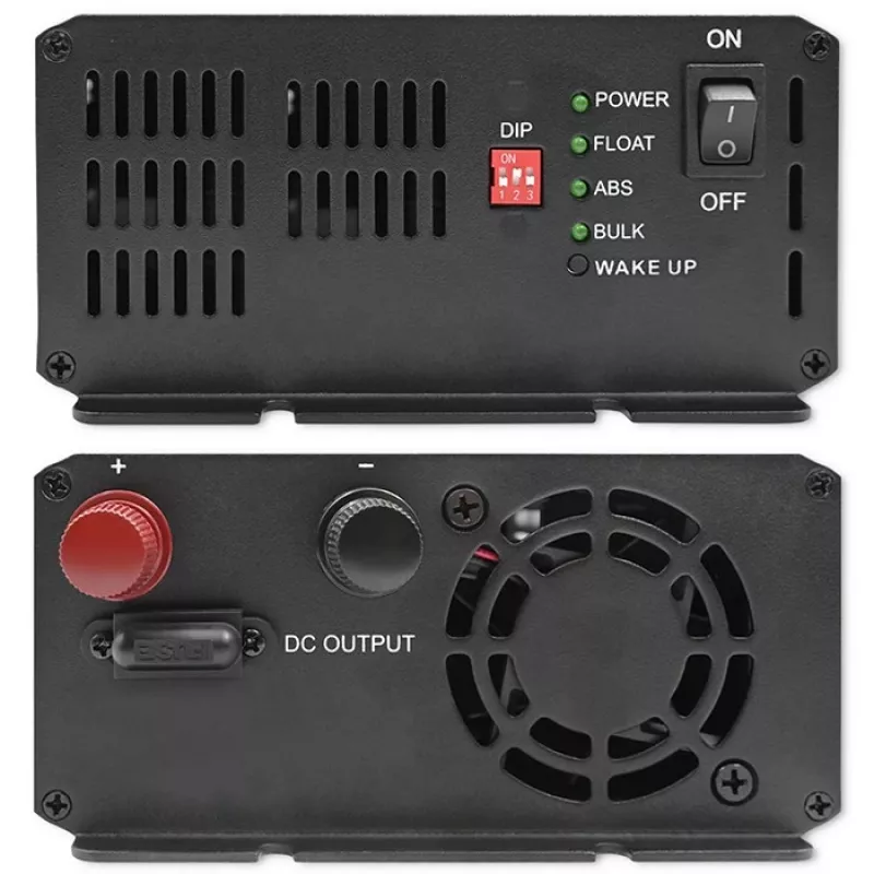 Cargador de baterías inteligente Qoltec Smart Monolith para baterías LiFePO4 AGM GEL SLA | 20A | 24V
