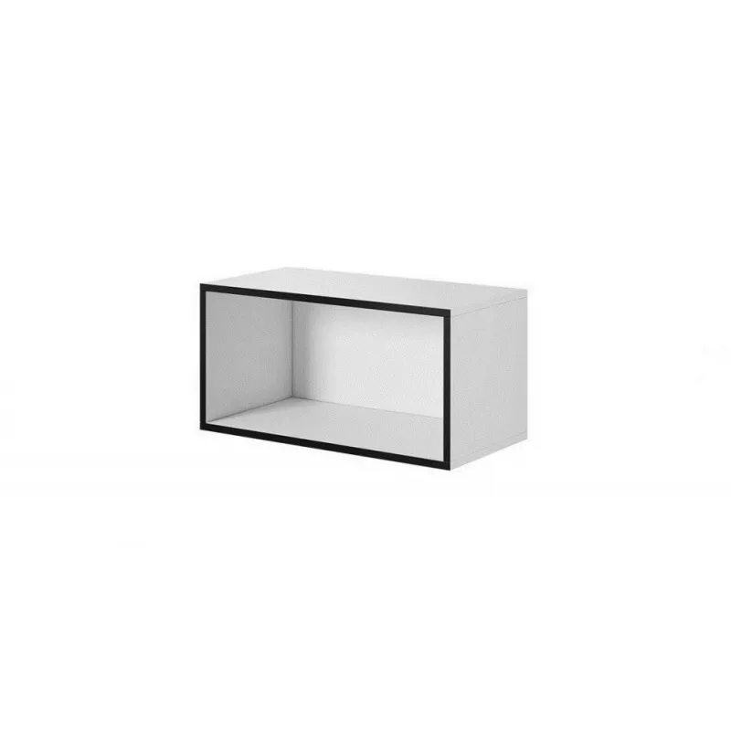Conjunto de muebles de salón Cama ROCO 11 (RO1+RO3+RO4) blanco/negro/blanco