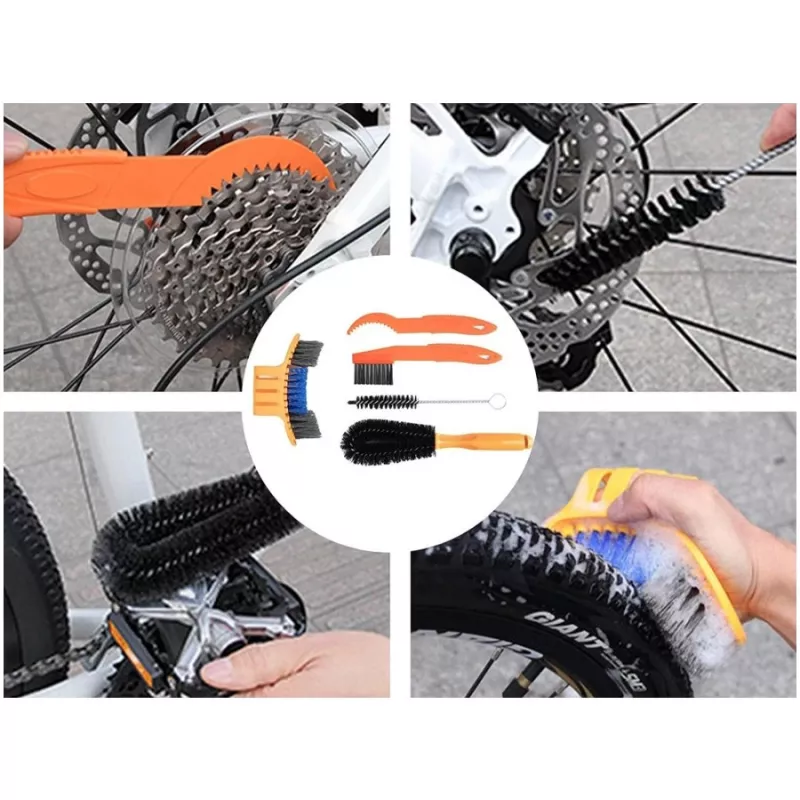 Set de limpieza para bicicleta Extralink, cuidado de la cadena y mantenimiento de neumáticos
