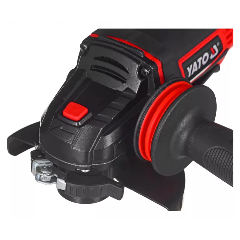 Amoladora angular YATO YT-82826, 18V Li-Ion 2Ah, disco de 125 mm, 10.000 rpm, rosca M14, carcasa de protección ajustable sin herramientas